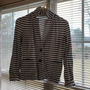 J.Crew cotton striped blazer.Worn twice.Smoke free